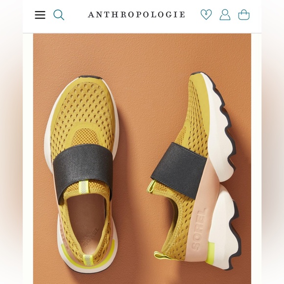 Sorel Shoes - SOREL Kinetic™ Impact Strap Sneaker Women's Size 9.5 Gold / Neon / Tan